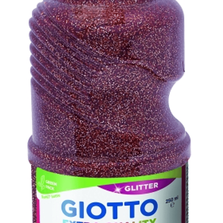 Giotto Extra Quality Glitter Tempera - 250ml - Lispa para el Uso - Botella Bio Pet - Color Bronce 1