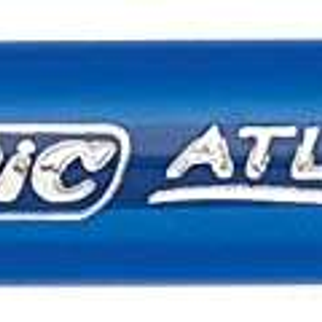 Bic Atlantis Soft Boligrafo Retractil con Clip Metalico - Punta de 1mm - Cuerpo Transparente con Grip - Color Azul 1