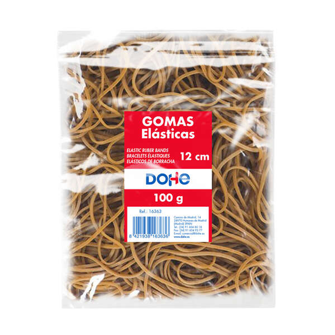 Dohe Gomas de Latex - Longitud 12cm - Gran Resistencia y Elasticidad - Bolsa de 100gr 1