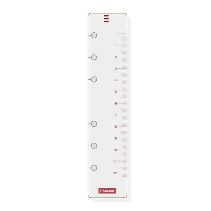 Finocam R460 Regla para Agendas Open - Formato 400 - 30x152mm - Color Blanco 1