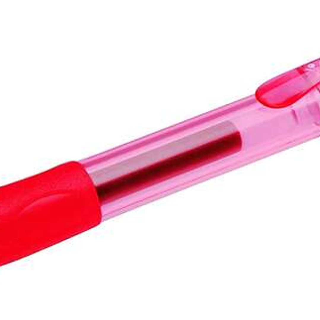 Bic Gel-ocity Original Boligrafo de Tinta Gel Retractil - Punta Media de 0.7mm - Recargable - Grip de Goma - Clip de Plastico - Color Rojo 1