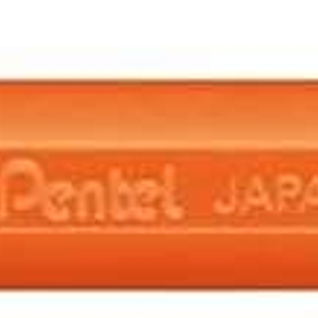 Pentel Mattehop Boligrafo de Bola - Punta 1mm - Trazo 0.5mm - Tinta de Gel Opaca - Fabricado con 55% de Materiales Reciclados - Color Naranja 1
