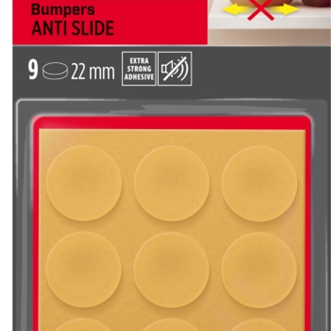 Scotch Pack de 9 Almohadillas Adhesivas Antideslizantes - Diametro de 22mm - Color Transparente 1