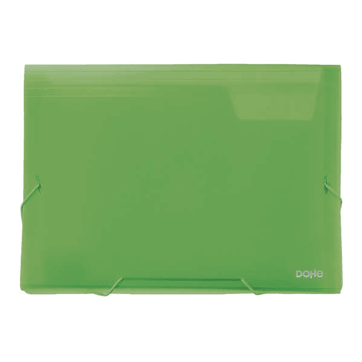 Dohe Clasificadores Acordeon de 13 Departamentos - Tamaño A4 - Fabricados en Polipropileno Translucido de 700 Micras - con Cierre de Gomas 1