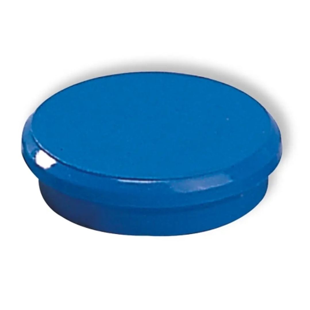 Dahle 95524 Pack de 10 Imanes para Pizarra Blanca - Diametro de 24mm - Color Azul 1