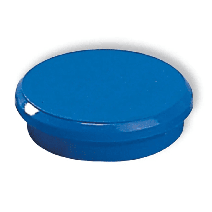 Dahle 95524 Pack de 10 Imanes para Pizarra Blanca - Diametro de 24mm - Color Azul 1