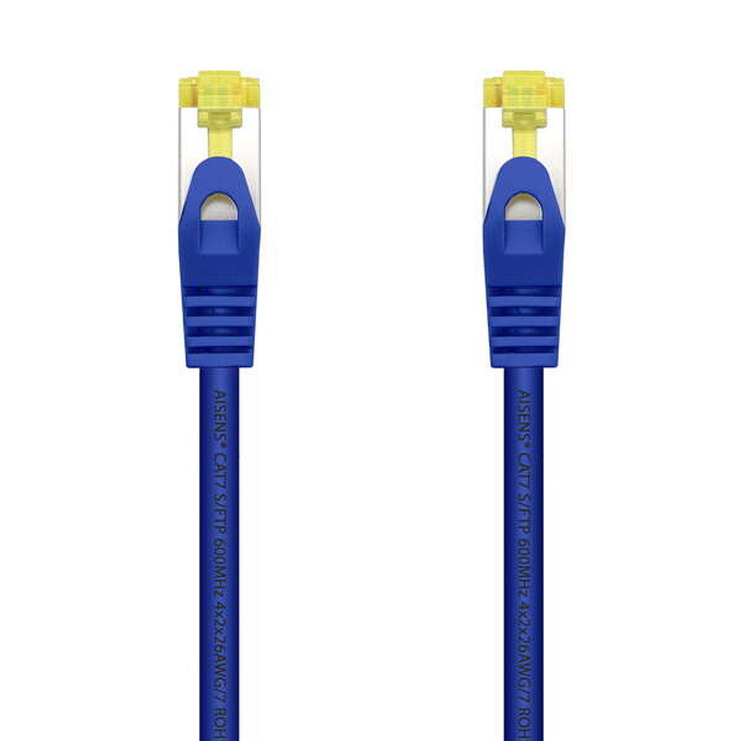 Aisens Cable de Red Latiguillo RJ45 LSZH Cat.7 600 MHz S/FTP PIMF AWG26 - 2.0M - Color Azul 1