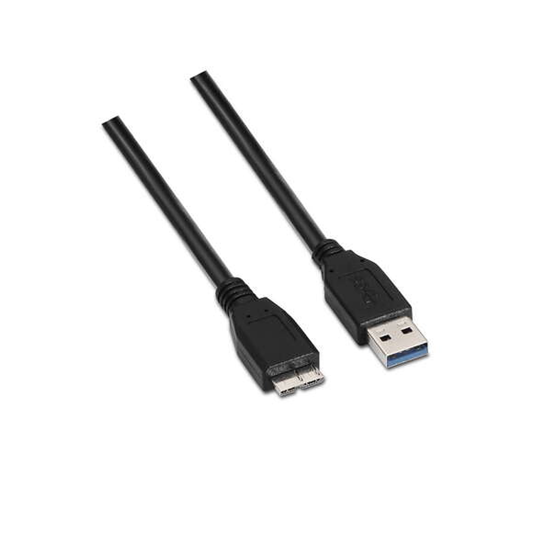 Aisens Cable USB 3.0 - Tipo A Macho a Micro B Macho - 2.0m - Color Negro 1