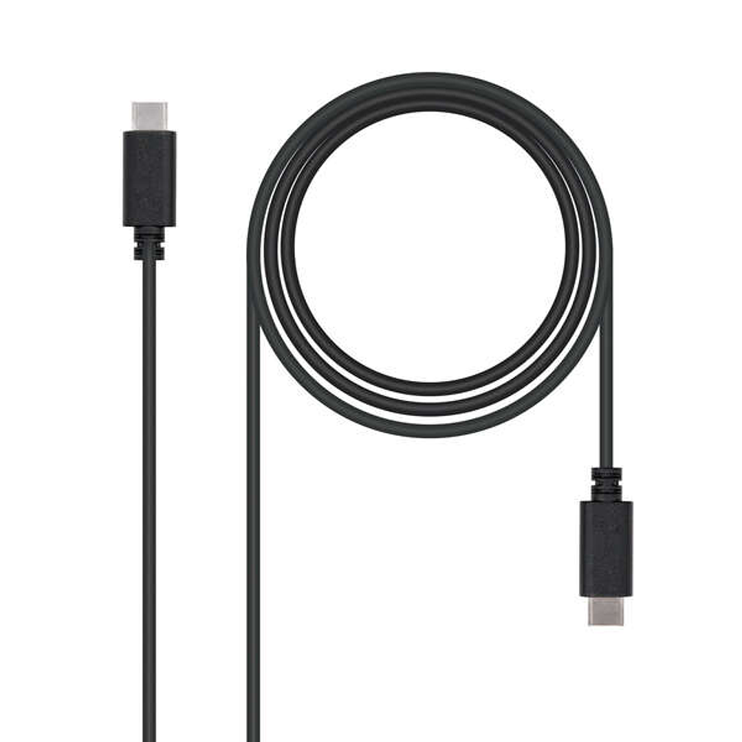 Nanocable Cable USB-C 2.0 Macho a USB-C Macho 1m 1
