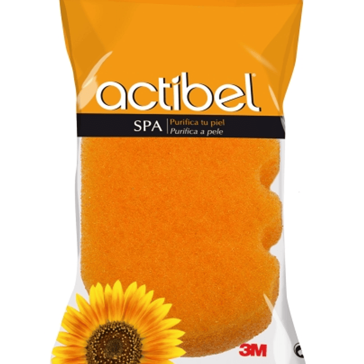 Actibel Spa Esponja Corporal - Ergonomica - Color Naranja 1