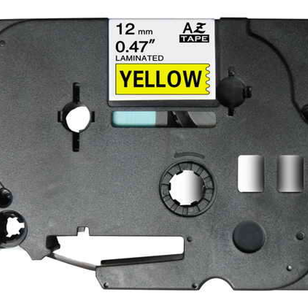 Brother TZe631 Cinta Laminada Generica de Etiquetas - Texto negro sobre fondo amarillo - Ancho 12mm x 8 metros 1