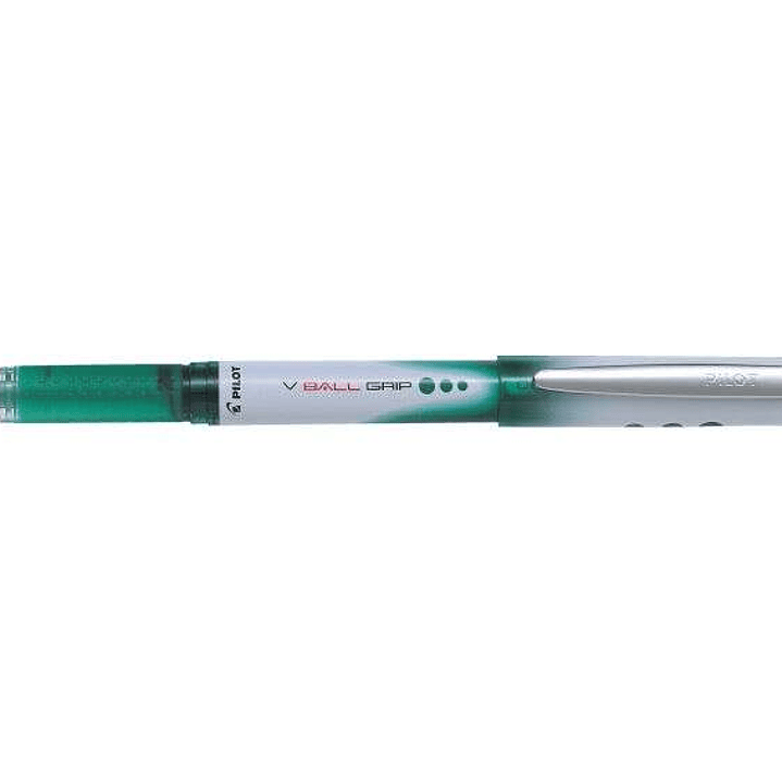 Pilot Boligrafo de Tinta Liquida V Ball Grip 05 - Punta de Bola Conica 0.5mm - Trazo 0.3mm - Grip de Goma - Color Verde 1
