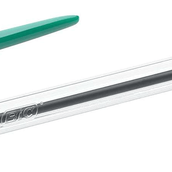 Bic Cristal Original Boligrafo de bola - Punta redonda de 1.0mm - Trazo 0.4mm - Tinta con Base de Aceite - Color Verde 1