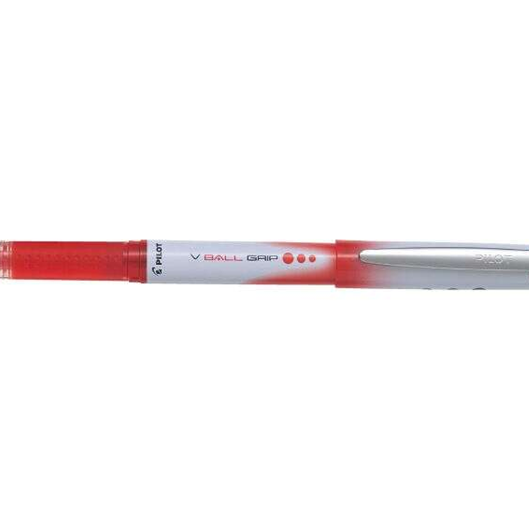Pilot Boligrafo de Tinta Liquida V Ball Grip 07 - Punta de Bola Conica 0.7mm - Trazo 0.5mm - Grip de Goma - Color Rojo 1
