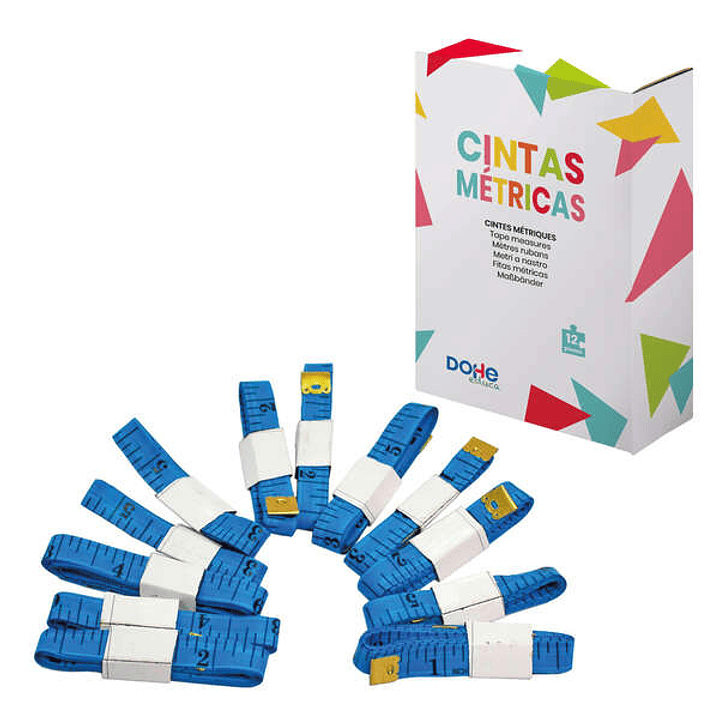 Dohe Cinta Metrica Flexible de Plastico - 100cm de Longitud - Ideal para Medir Lineas Curvas - Recomendado para Primaria 1