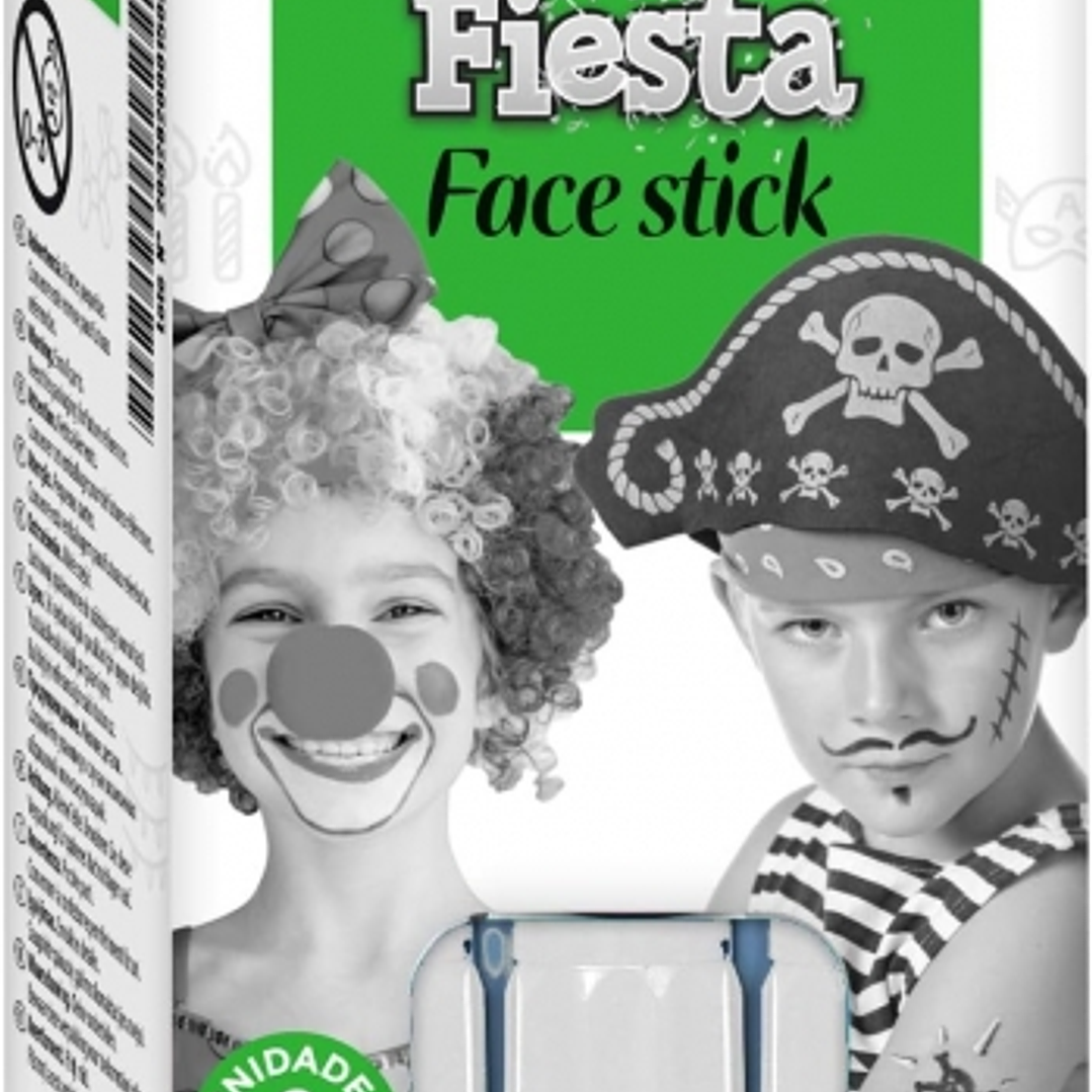 Alpino Fiesta Face Stick Pack con 6 Barritas de Pintura Facial - Sistema Retractil Giratorio - Se Lava con Agua - Testado Dermatologicamente - Color B 1