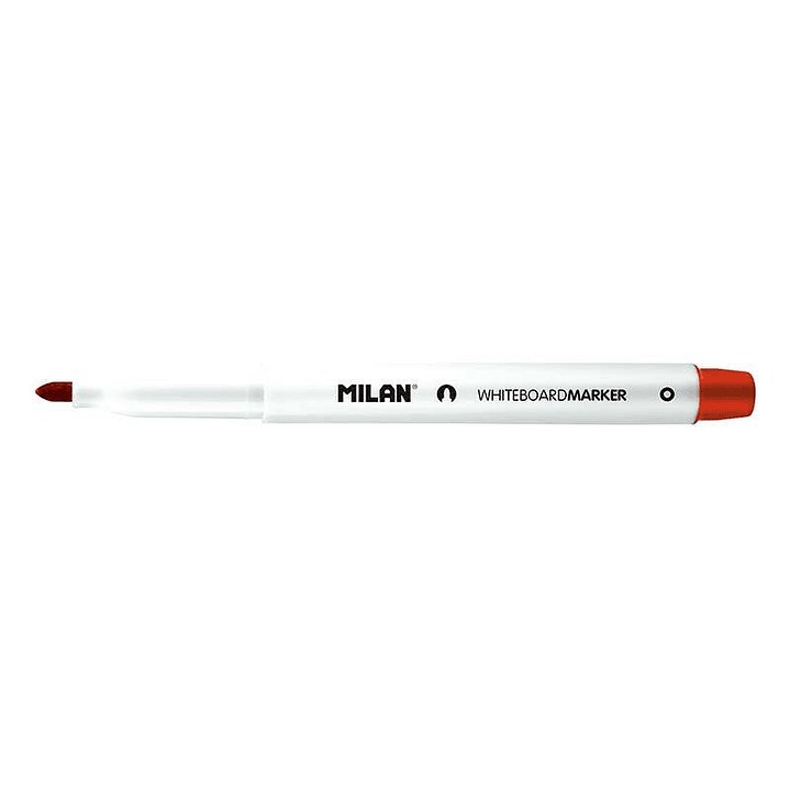 Milan Rotuladores para Pizarra Blanca con Punta Redonda - Punta 3.7 mm - Tinta a Base de Alcohol - Borrable en Seco - Color Rojo 1