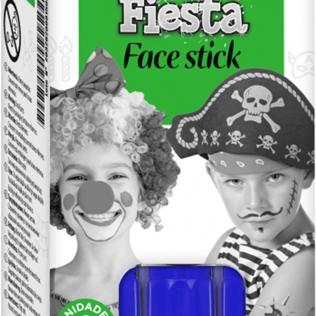 Alpino Fiesta Face Stick Pack con 6 Barritas de Pintura Facial - Sistema Retractil Giratorio - Se Lava con Agua - Testado Dermatologicamente - Color A 1