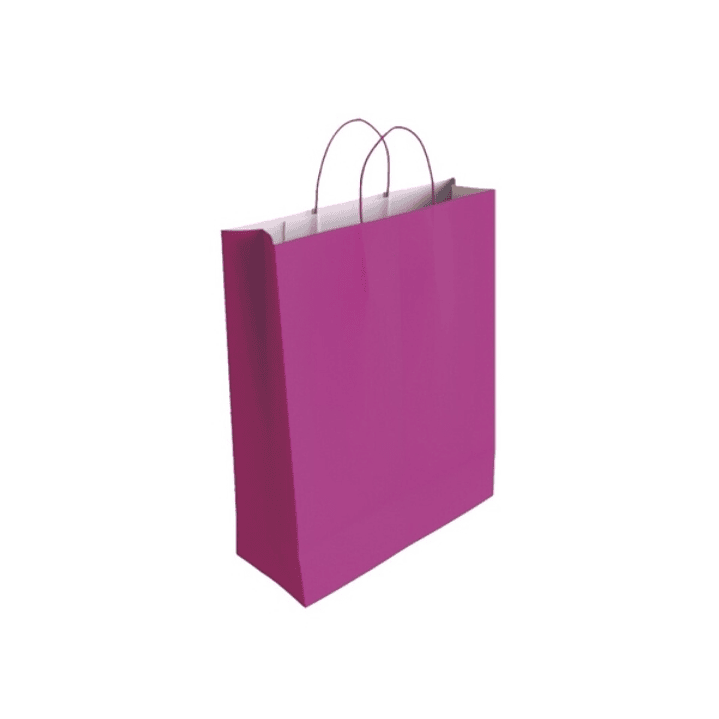 Bismark Bolsa de Papel Celulosa - Medidas 40x14x32cm - Color Fucsia 1
