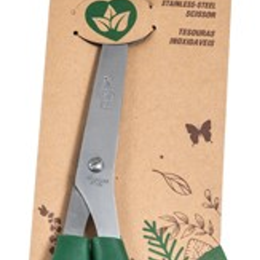 Faibo Tijeras de Oficina 25cm - Acero Inoxidable - Empuñadura Ergonomica - Punta Roma - Color Verde Oscuro 1