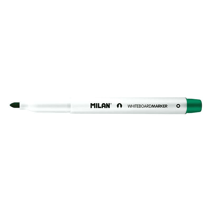 Milan Rotuladores para Pizarra Blanca con Punta Redonda - Punta 3.7 mm - Tinta a Base de Alcohol - Borrable en Seco - Color Verde 1