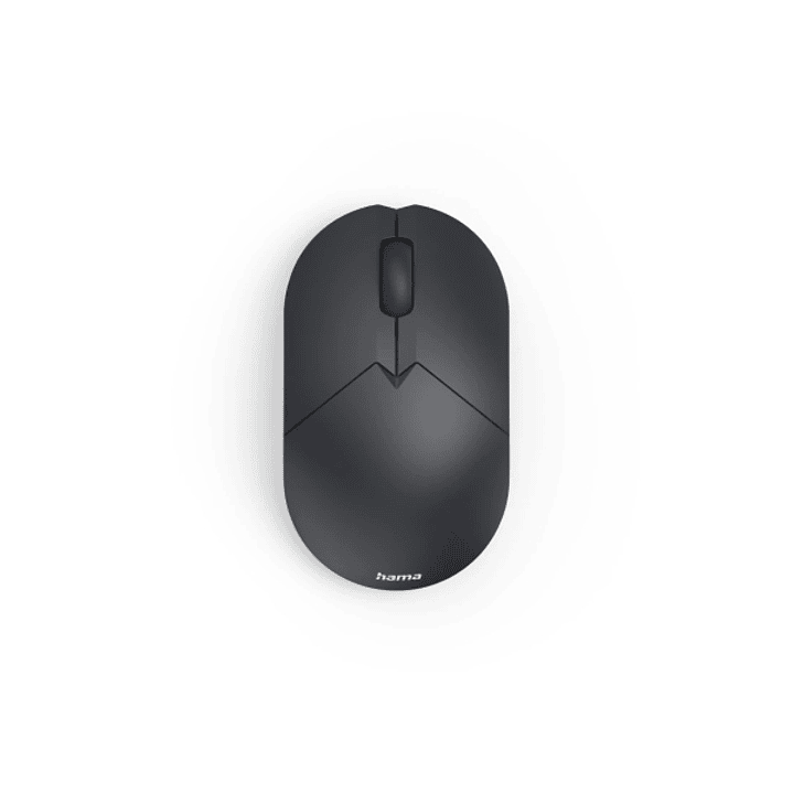 Hama WM-150 Raton Optico Inalambrico 1600dpi - 3 Botones - USB-A RF 2.4GHz - Silencioso - Rango 10m - Uso Ambidiestro - 5x3.3x8.5cm - Color Negro 1