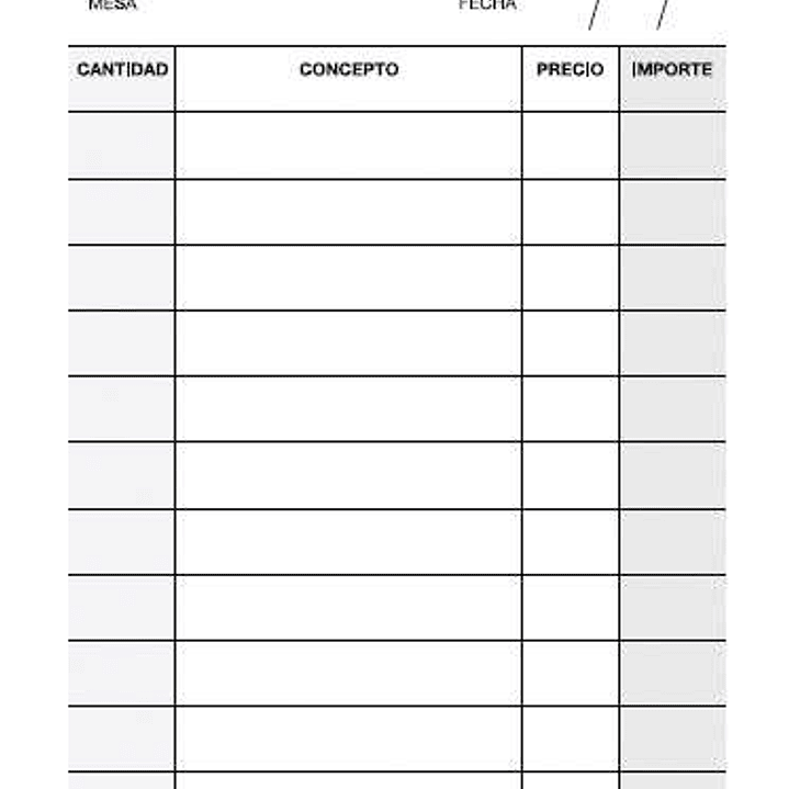 Apli A-140 Talonario Camarero Bolsillo Vertical Duplicado - Tamaño 90x140mm - Papel Autocopiativo - 50 Hojas - Color Original Blanco, Copia Amarillo 1