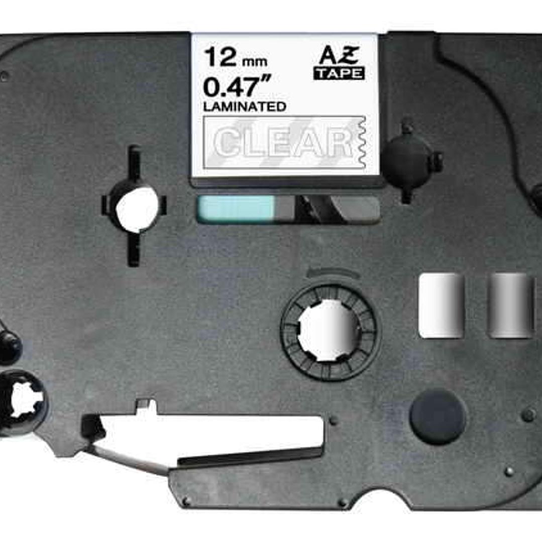 Brother TZe135 Cinta Laminada Generica de Etiquetas - Texto blanco sobre fondo transparente - Ancho 12mm x 8 metros 1