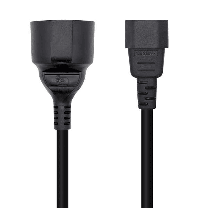 Aisens Cable Alimentacion 16A - C14/M A CEE7/H - 25cm - Color Negro 1