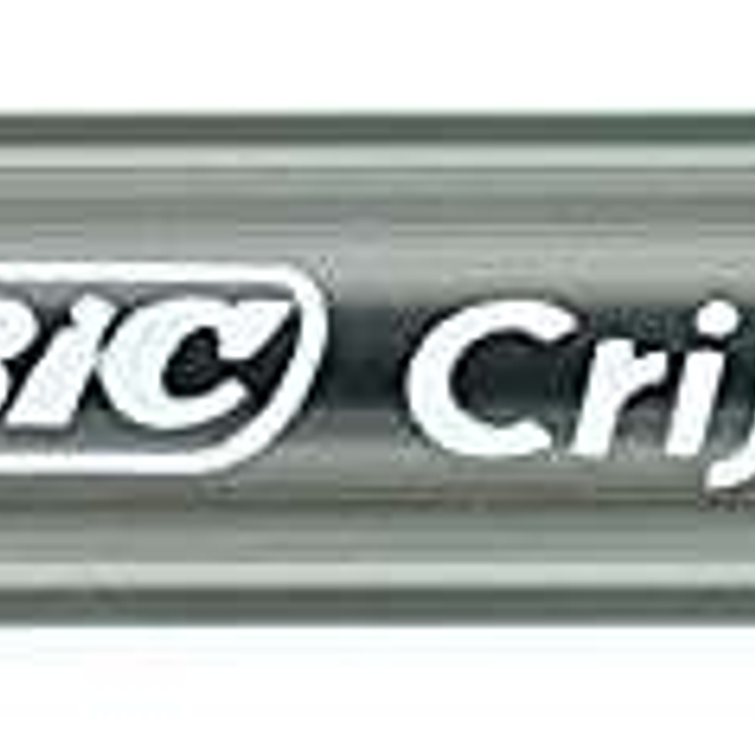 Bic Cristal Large Boligrafo de Bola - Punta Gruesa de 1.6mm - Trazo de 0.60mm - Tinta con Base de Aceite - Translucido - Color Negro 1