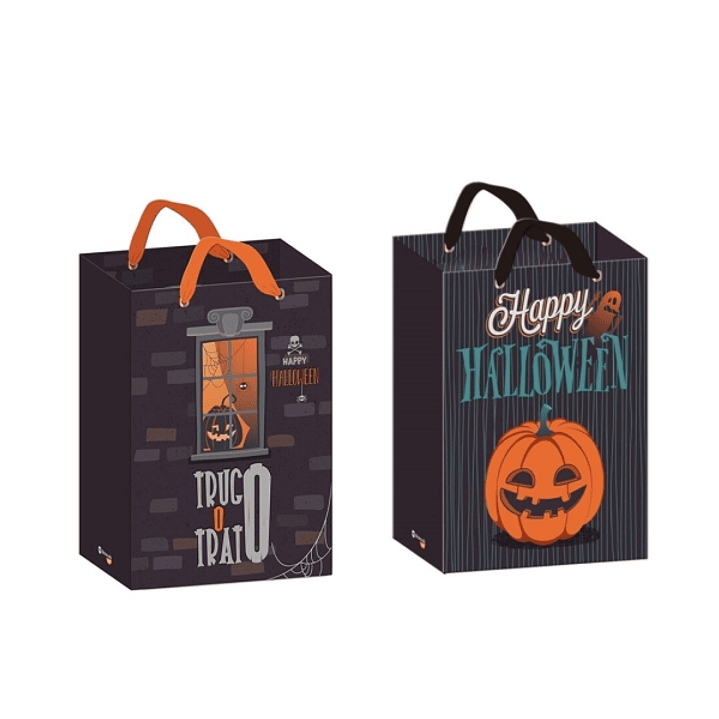 Bismark Bolsa de Papel Halloween - Asas de Lazo - 2 Diseños Aleatorios 1