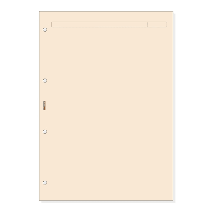 Finocam R4043 Recambio para Agendas Open - Formato A4 - 210x5x297mm - Color Crema 1