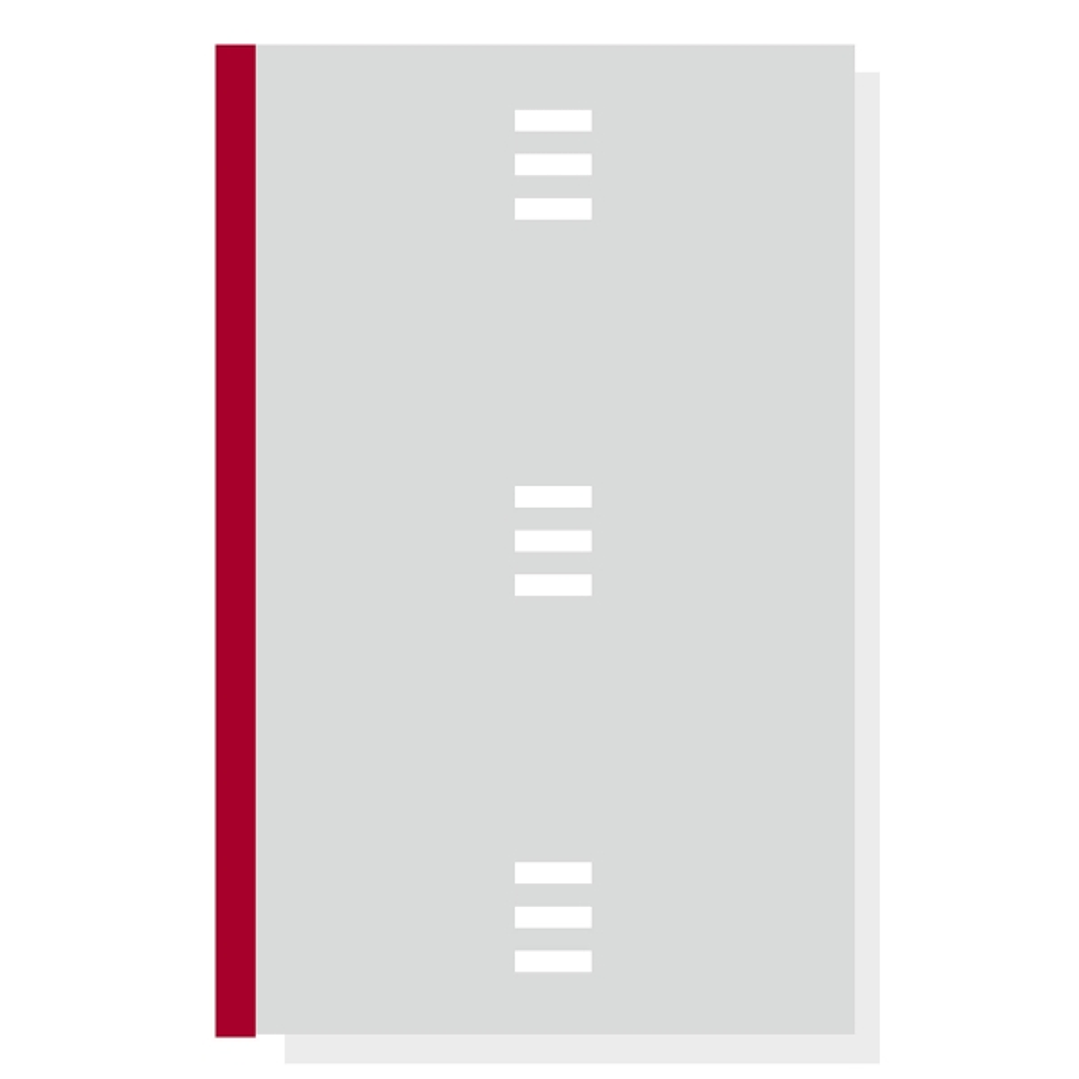 Finocam R4067 Bloc de Notas para Agendas Open - Perforado - Formato A4 - 210x5x297mm - Lineas Guia - Color Gris Claro 1