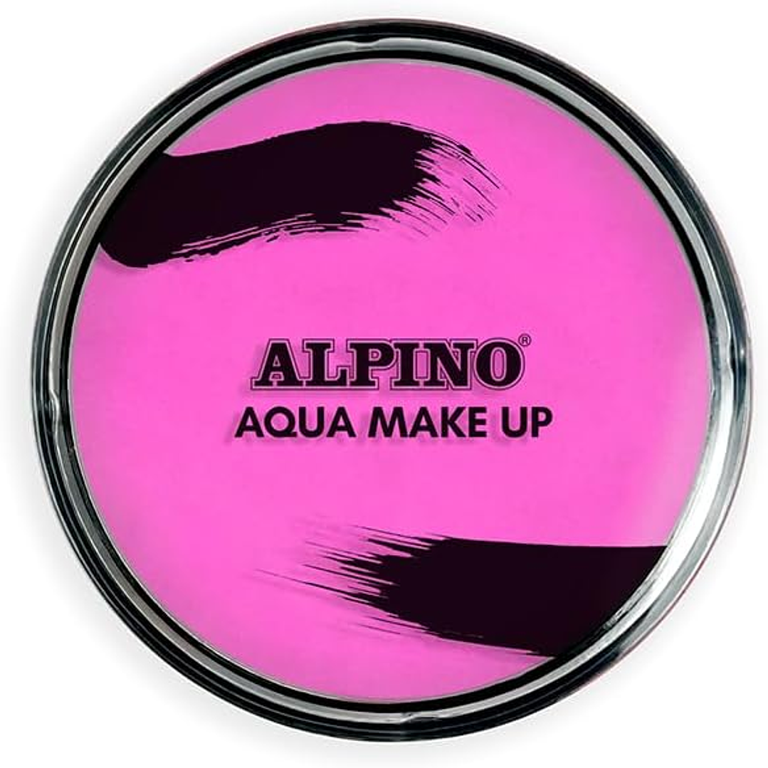 Alpino Aqua Make-up Polvera de Maquillaje Facial Acuarelable - Se Lava con Agua y Jabon - Color Rosa 1