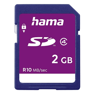 Hama Tarjeta SD 2GB - Clase 4 - 10Mb/s - Color Azul