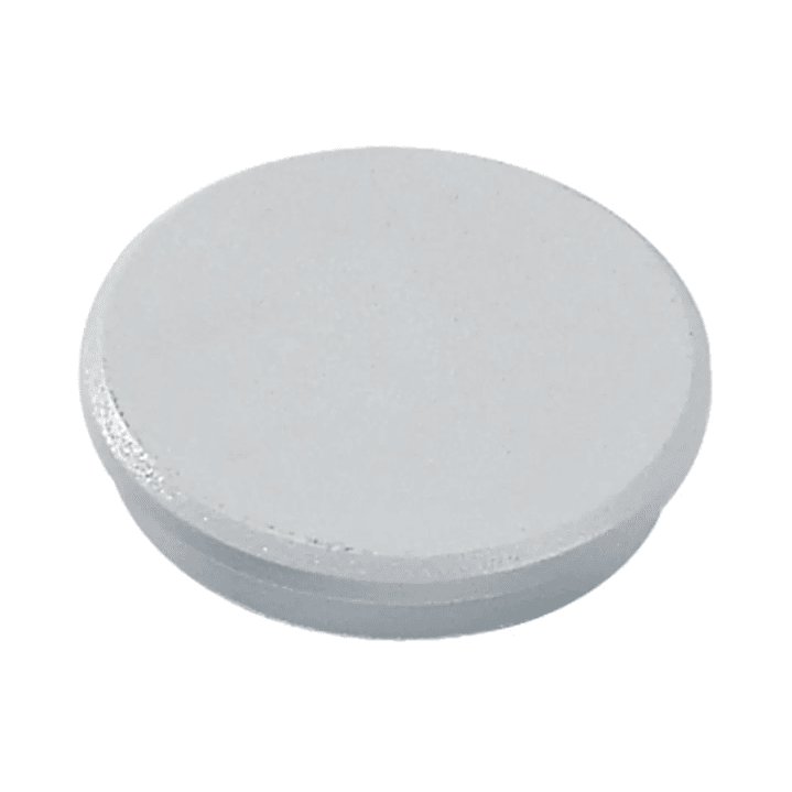 Dahle 95532 Pack de 10 Imanes para Pizarra Blanca - Diametro de 32mm - Color Gris 1