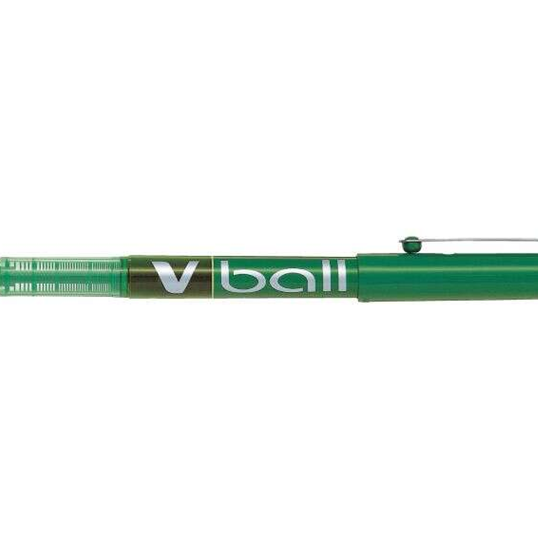 Pilot Boligrafo de Tinta Liquida V Ball 07 Rollerball - Punta de Bola Redonda 0.7mm - Trazo 0.5mm - Color Verde 1