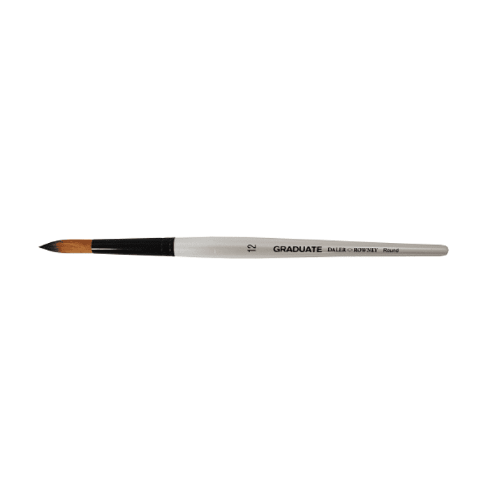 Daler Rowney Graduate Pincel Multitecnica - Pelo Sintetico - Mango Corto - Redondo Nº12 1