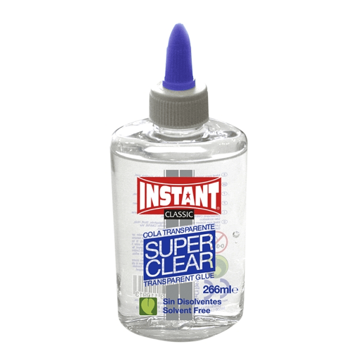 Instant Classic Super Clear Cola Transparente 266ml - Apto para Uso Infantil y/o Domestico - Sin Disolventes - Transparente 1