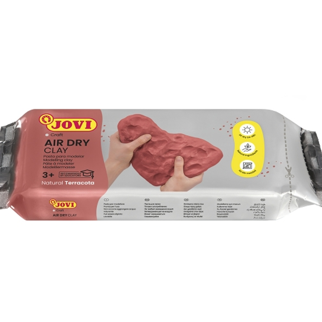 Jovi Air Dry Pasta para Modelar 250gr - Endurecible al Aire - Tacto Fresco - Facil de Moldear - Multi-Superficie - Secado en 24H - Acabado Fino - Colo 1