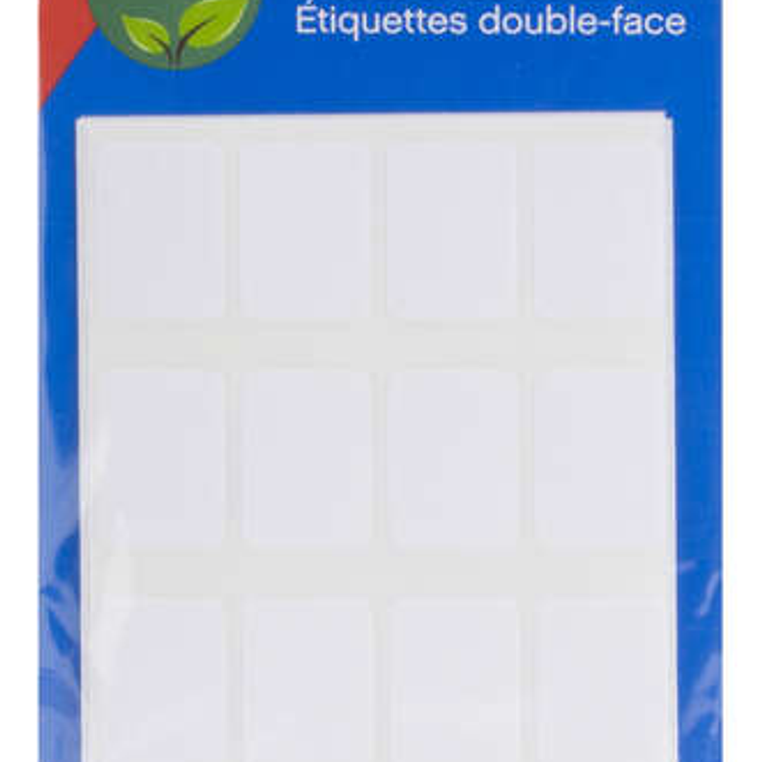 Apli Etiquetas Doble Frontal Blancas 16.0 x 22.0mm 1