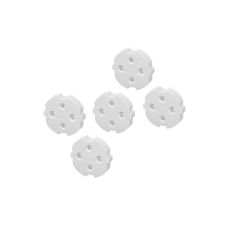 Hama Pack de 5 Protectores de Enchufe sin Adhesivo - Proteccion Infantil Ante Accidentes Electricos por Contacto - Color Blanco 1