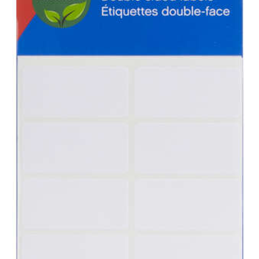 Apli Etiquetas Doble Frontal Blancas 19.0 x 40.0mm 1