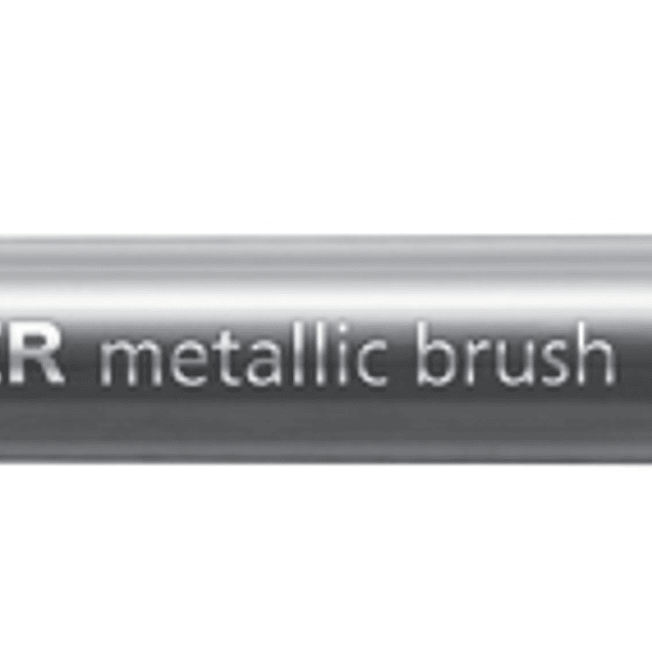 Staedtler Metallic Brush Rotulador Punta Pincel - Trazo 1 - 6mm Aprox - Tinta Base de Agua - Color Oro 1