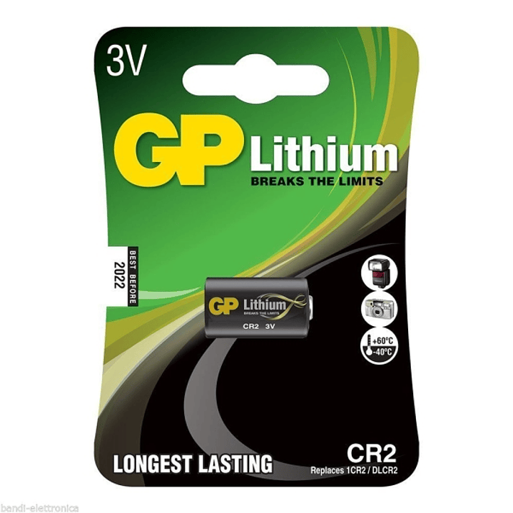 GP Lithium CR2 Pack de 1 Pila CR2 3V 1
