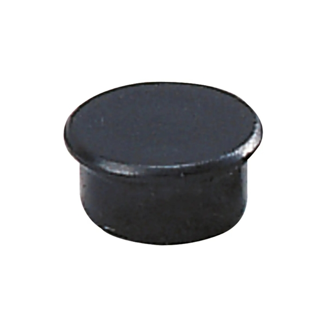 Dahle 95513 Pack de 10 Imanes para Pizarra Blanca - Diametro de 13mm - Color Negro 1