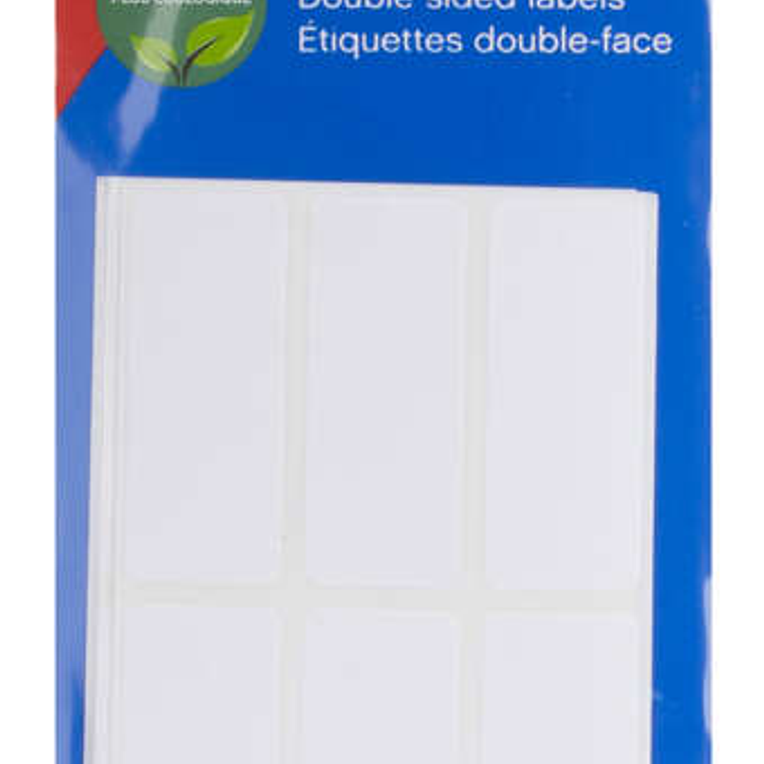 Apli Etiquetas Doble Frontal Blancas 20.0 x 50.0mm 1
