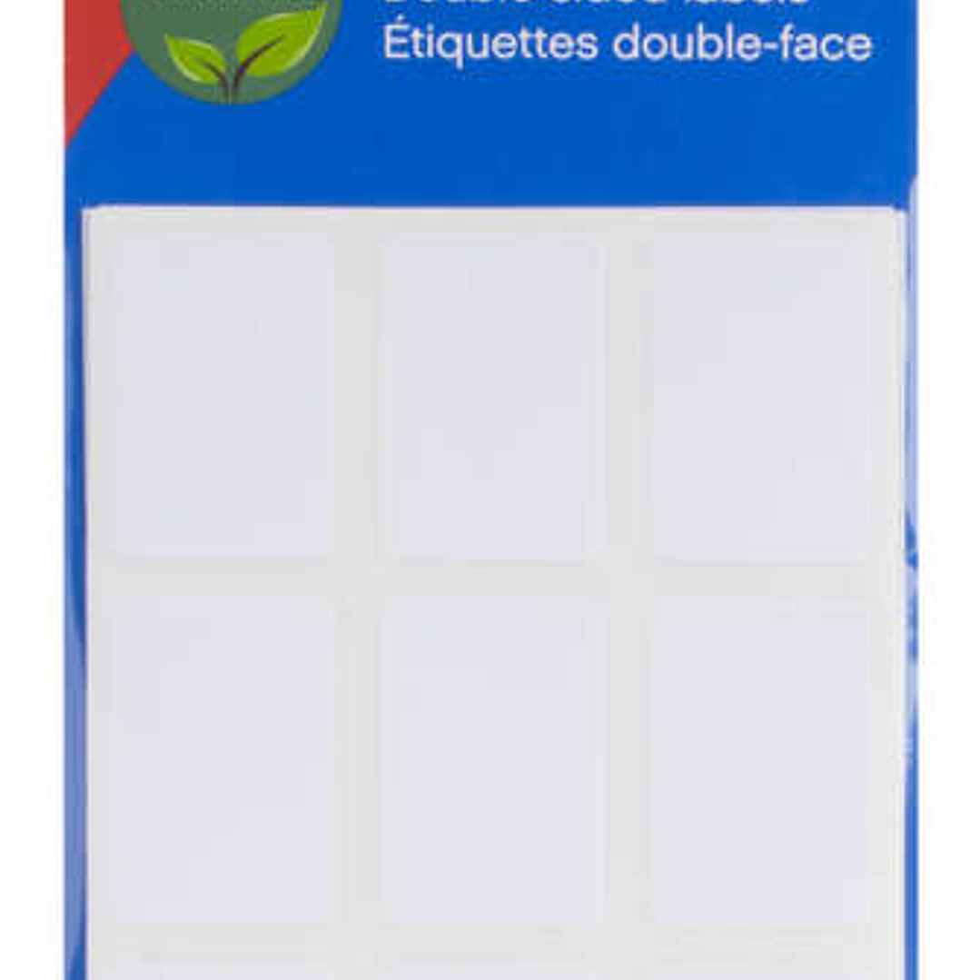 Apli Etiquetas Doble Frontal Blancas 22.0 x 32.0mm 1