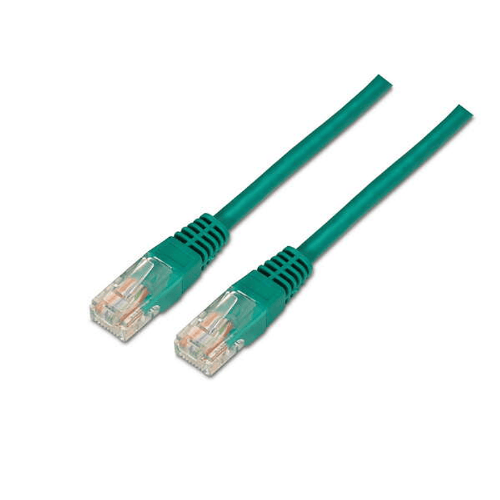Aisens Cable de Red Latiguillo RJ45 Cat.6 UTP AWG24 - 2.0m - 10/100/1000 Mbit/s - Color Verde 1