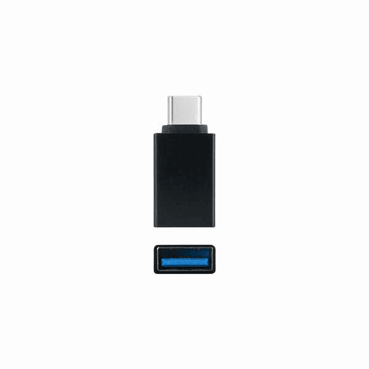 Nanocable Adaptador USB-C a USB 3.1 - USB-C/M-USB-A/H - Aluminio - Color Negro 1